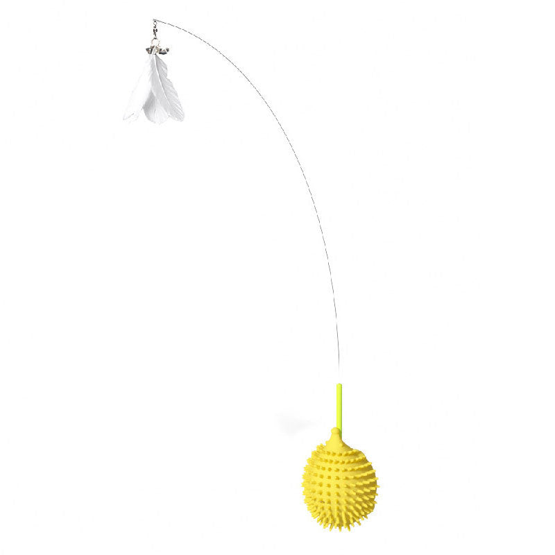 Cat Arch Self-Grooming & Scratching Brush with Toy - Massage Arch Toy for Shedding, and Play