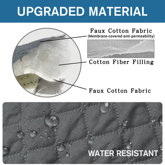 Waterproof Non-Slip Sofa Cover - Quilted Pet Couch Protector for All Seasons