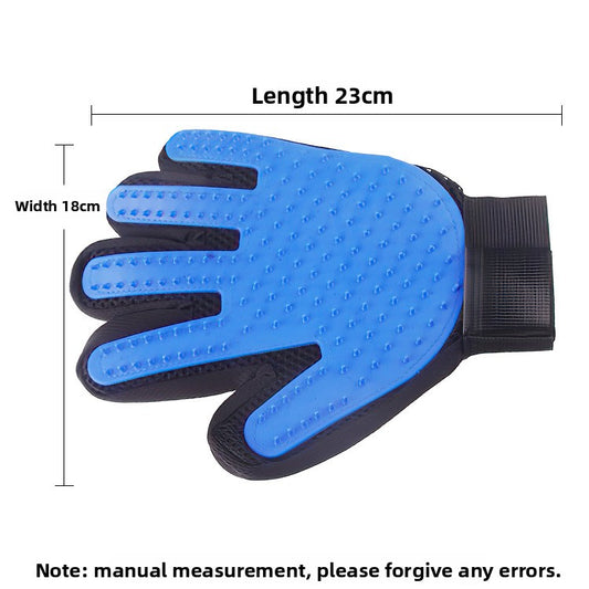 Pet Bath Grooming Gloves - Hair Removal & Massage Mitt for Cats & Dogs