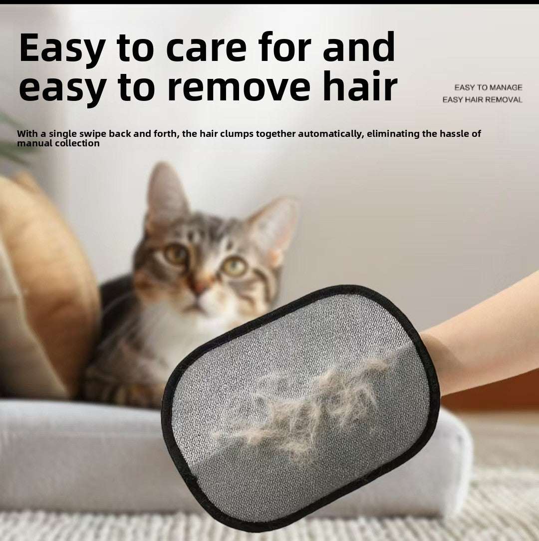 Pet Hair Removal Glove - Electrostatic Grooming & Cleaning Mitt for Cats & Dogs