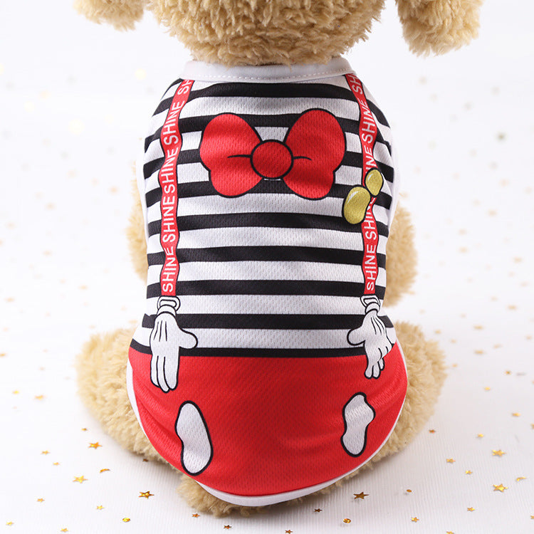 Cute Pet Vest Harness Shirt – Summer Clothes for Small Dogs & Cats