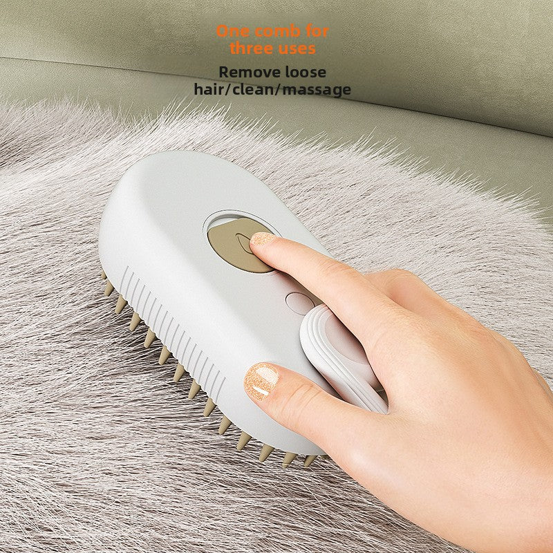 Pet Bath & Massage Brush ? Soft Silicone Grooming Scrubber for Dogs & Cats