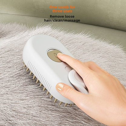 Pet Bath & Massage Brush - Soft Silicone Grooming Scrubber for Dogs & Cats