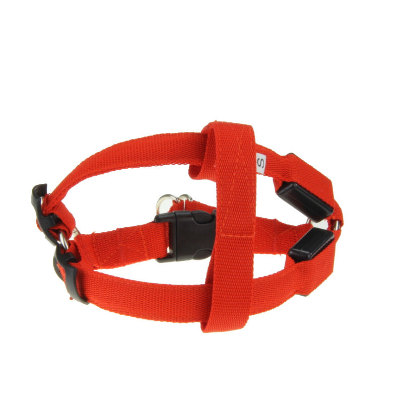 LED Light-Up Pet Harness | Rechargeable Reflective Dog Harness for Night Safety