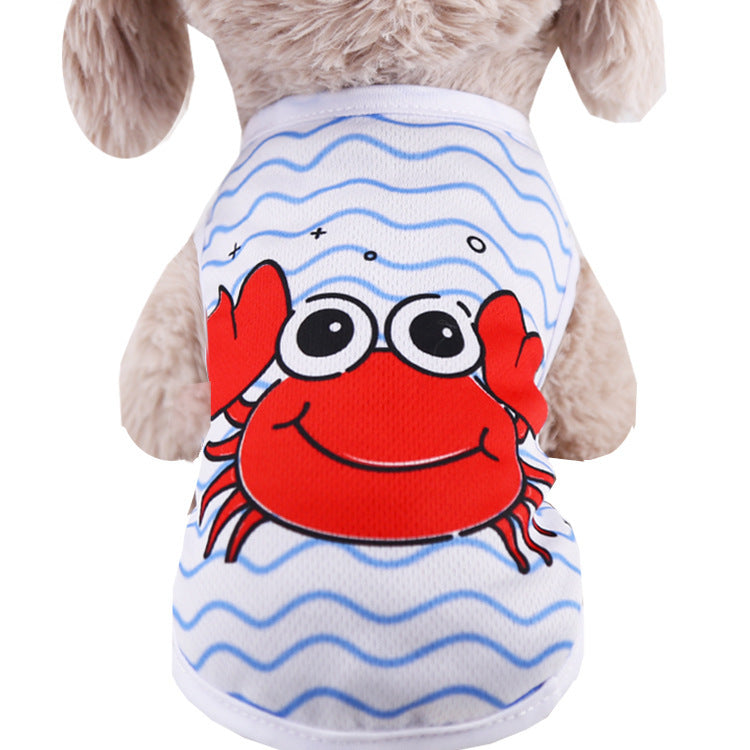 Cute Pet Vest Harness Shirt – Summer Clothes for Small Dogs & Cats