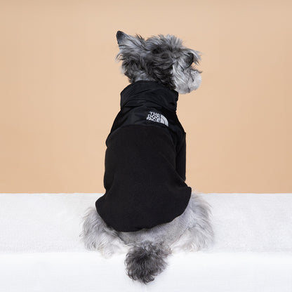 Cozy Fleece Pet Jacket for Small & Medium Dogs - Warm Winter Coat with Zipper and Hood