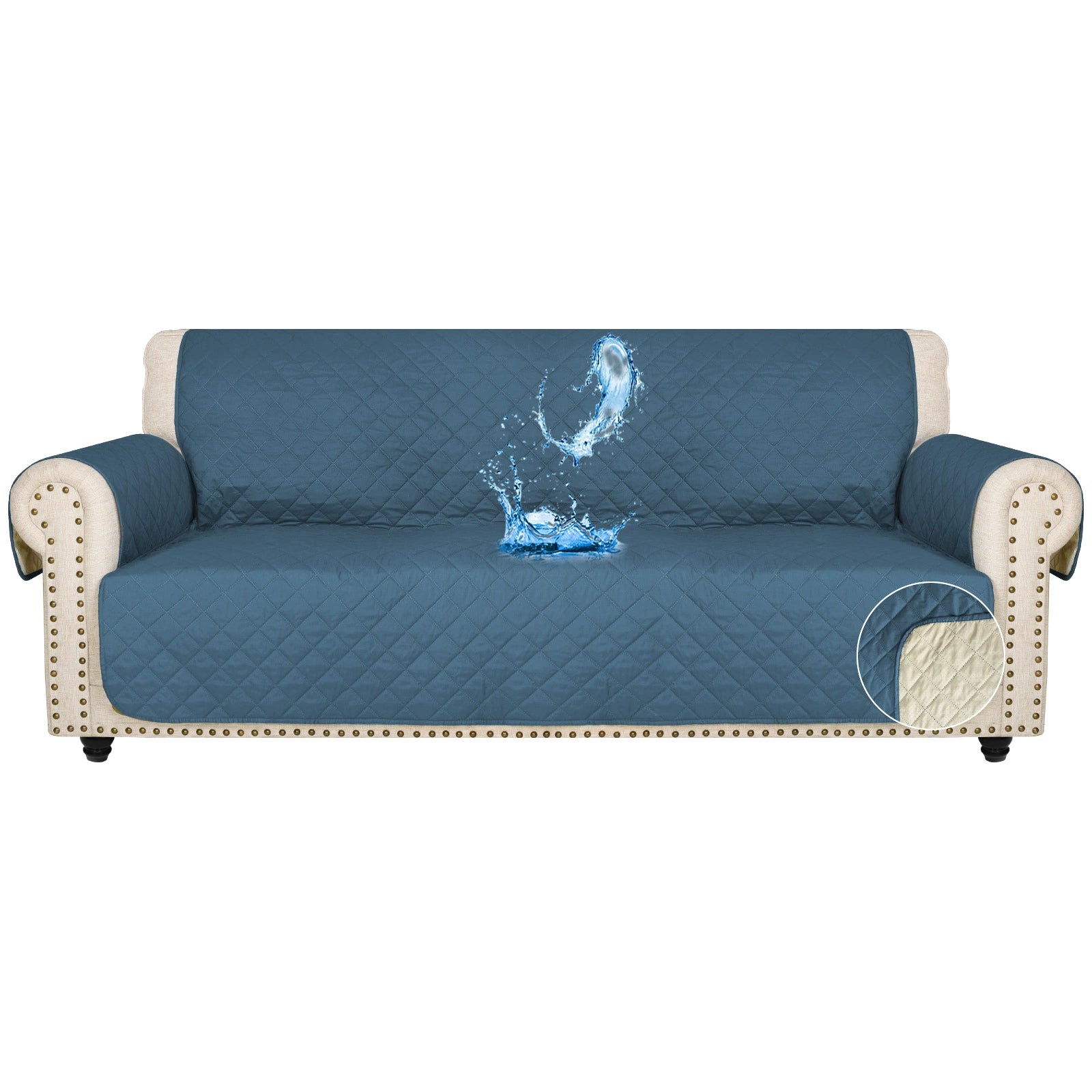 Waterproof Non-Slip Sofa Cover ? Quilted Pet Couch Protector for All Seasons