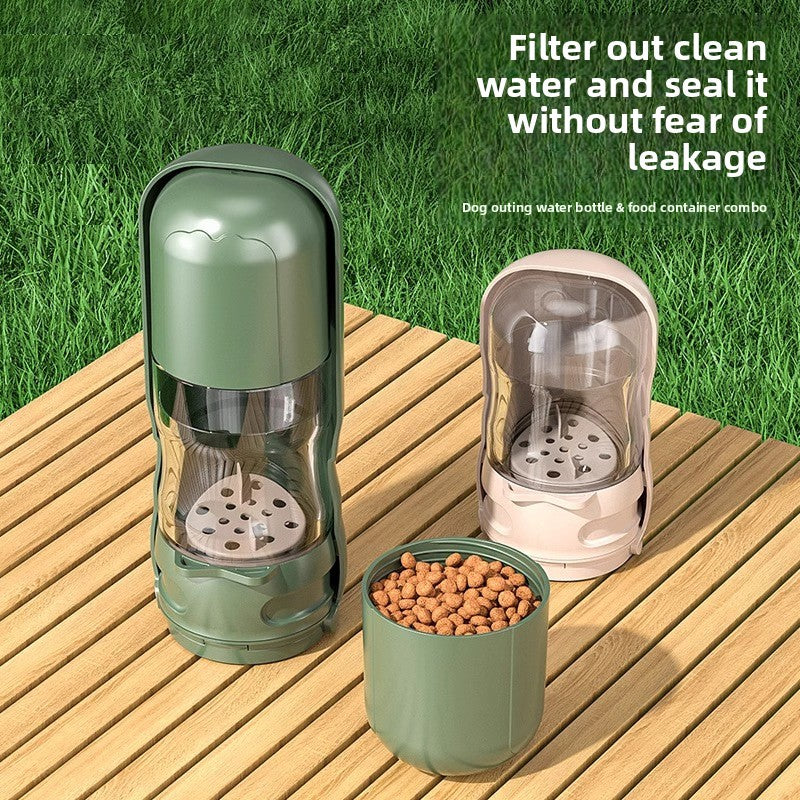 Foldable Portable Dog Water Bottle with Light ? Leakproof Travel Pet Cup for Outdoor Walks, Hiking & Camping