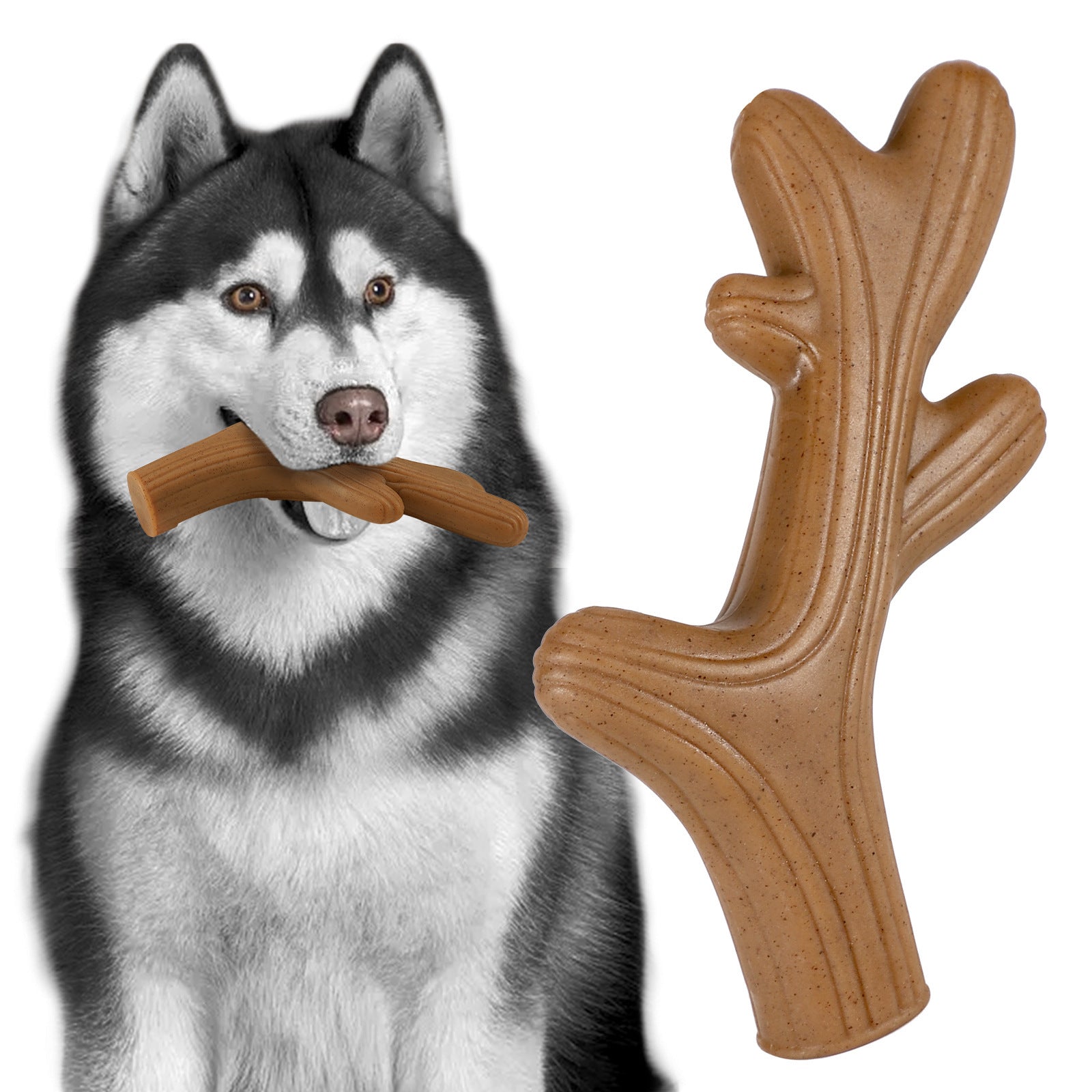 Durable Beef-Flavor Dog Chew Toy ? Tough Teething Toy for Aggressive Chewers & Dental Care