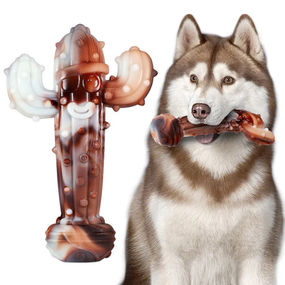 Durable Beef-Flavor Dog Chew Toy - Tough Teething Toy for Aggressive Chewers & Dental Care