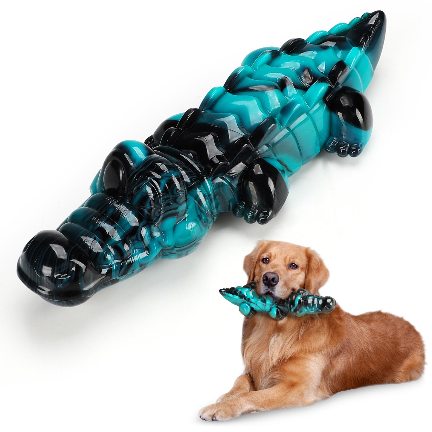 Durable Beef-Flavor Dog Chew Toy - Tough Teething Toy for Aggressive Chewers & Dental Care