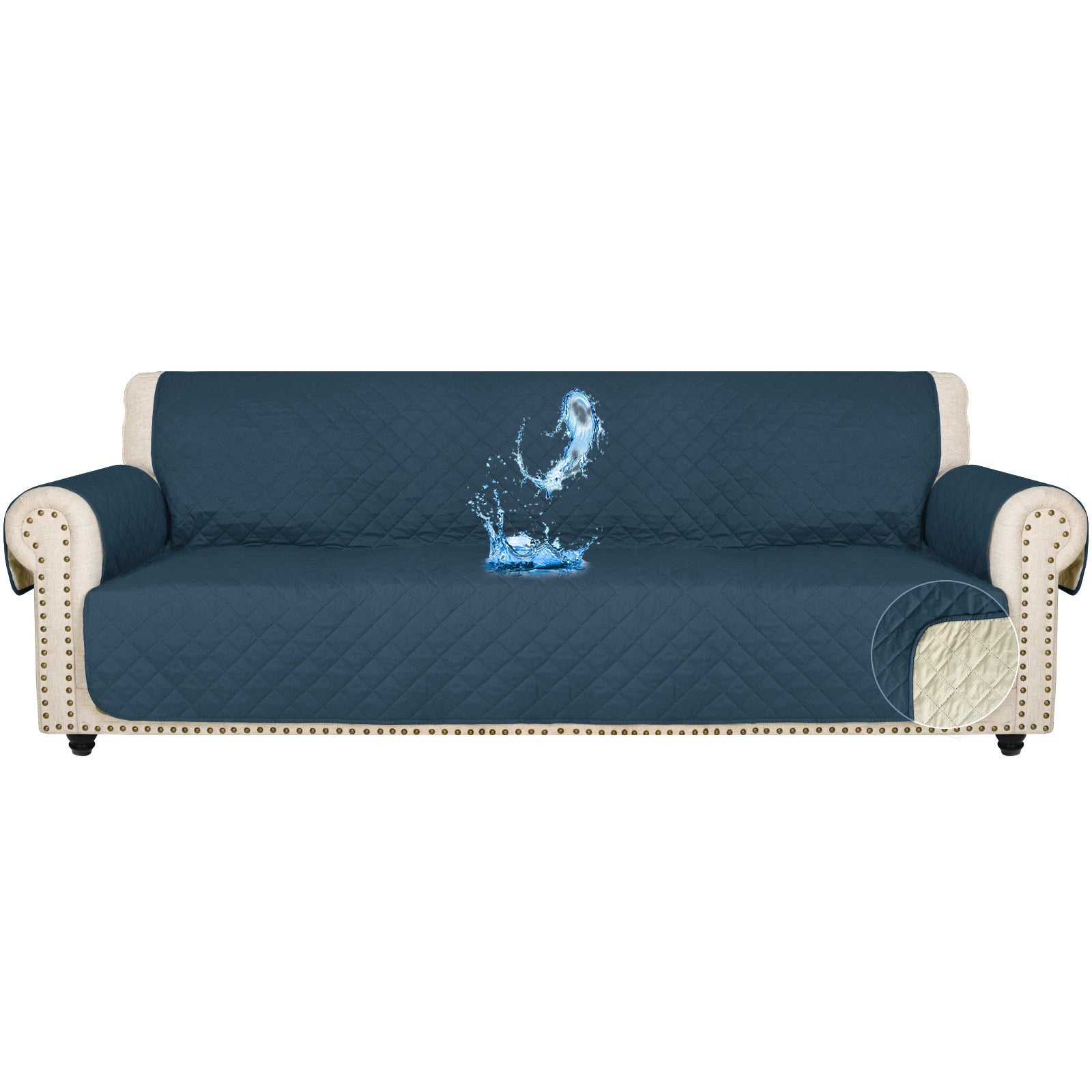 Waterproof Non-Slip Sofa Cover ? Quilted Pet Couch Protector for All Seasons