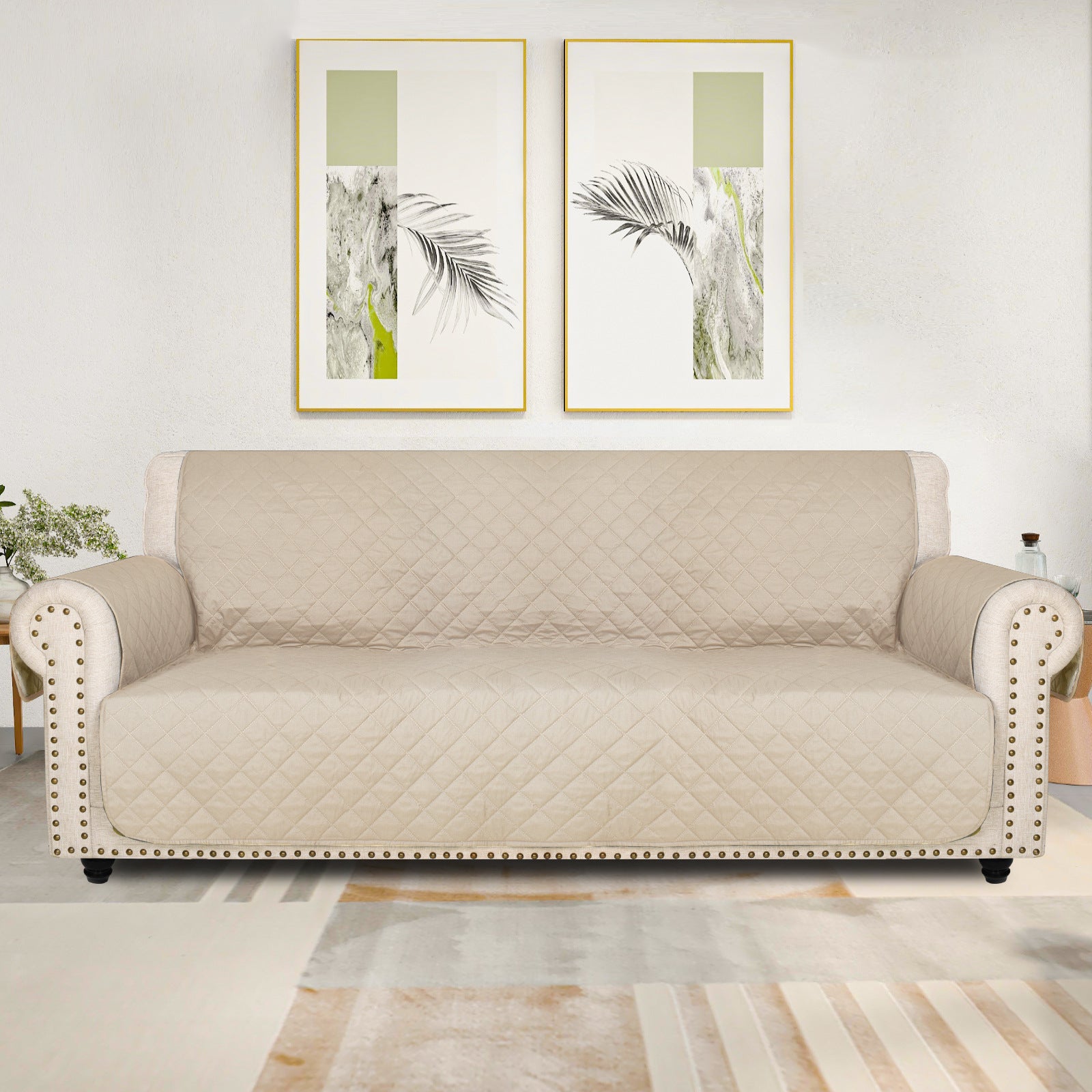 Waterproof Non-Slip Sofa Cover ? Quilted Pet Couch Protector for All Seasons