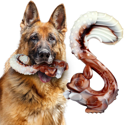 Durable Beef-Flavor Dog Chew Toy - Tough Teething Toy for Aggressive Chewers & Dental Care