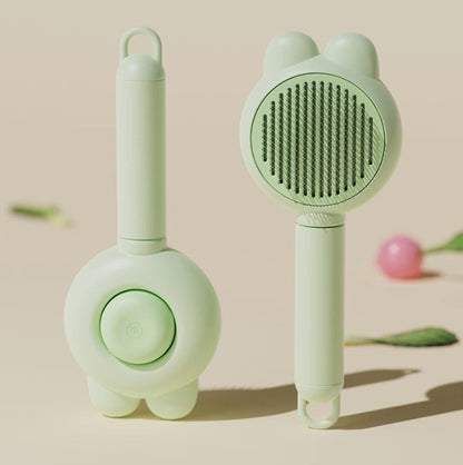 Self-Cleaning Grooming Brush for Pets - Deshedding Comb + Massage Function | One-Click Fur Release