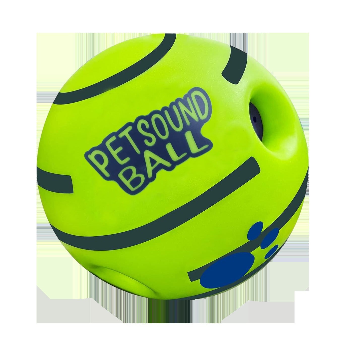 Interactive Sound-Making Ball Dog Toy - Durable Chew Toy for Pets, Glow in the Dark & Giggle Noise
