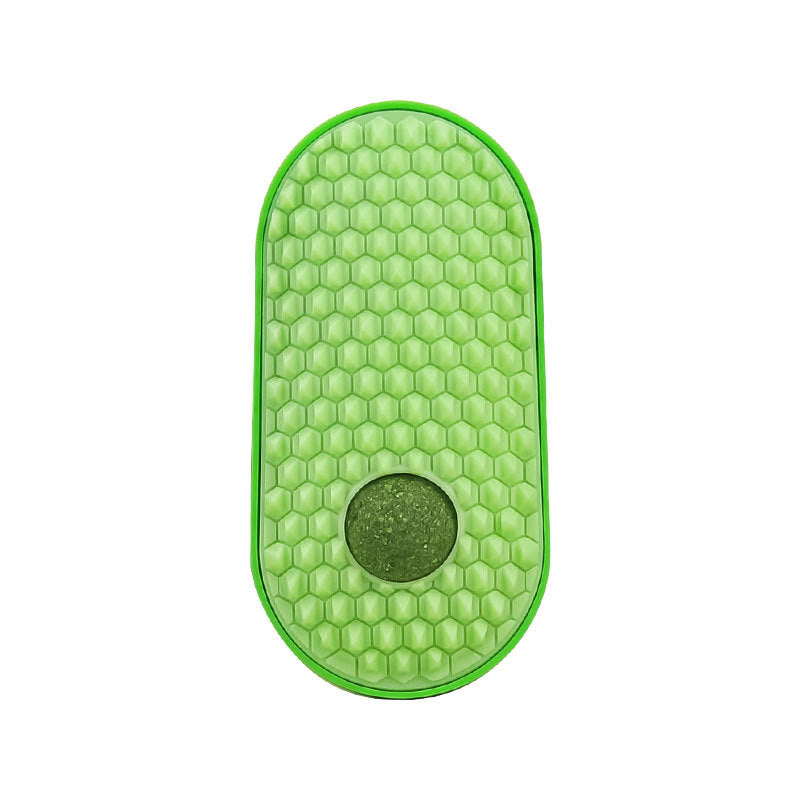 Arch Cat Self-Grooming & Scratching Brush with Tease Stick ? Self-Massage Cat Arch Toy for Itching, Shedding, and Play
