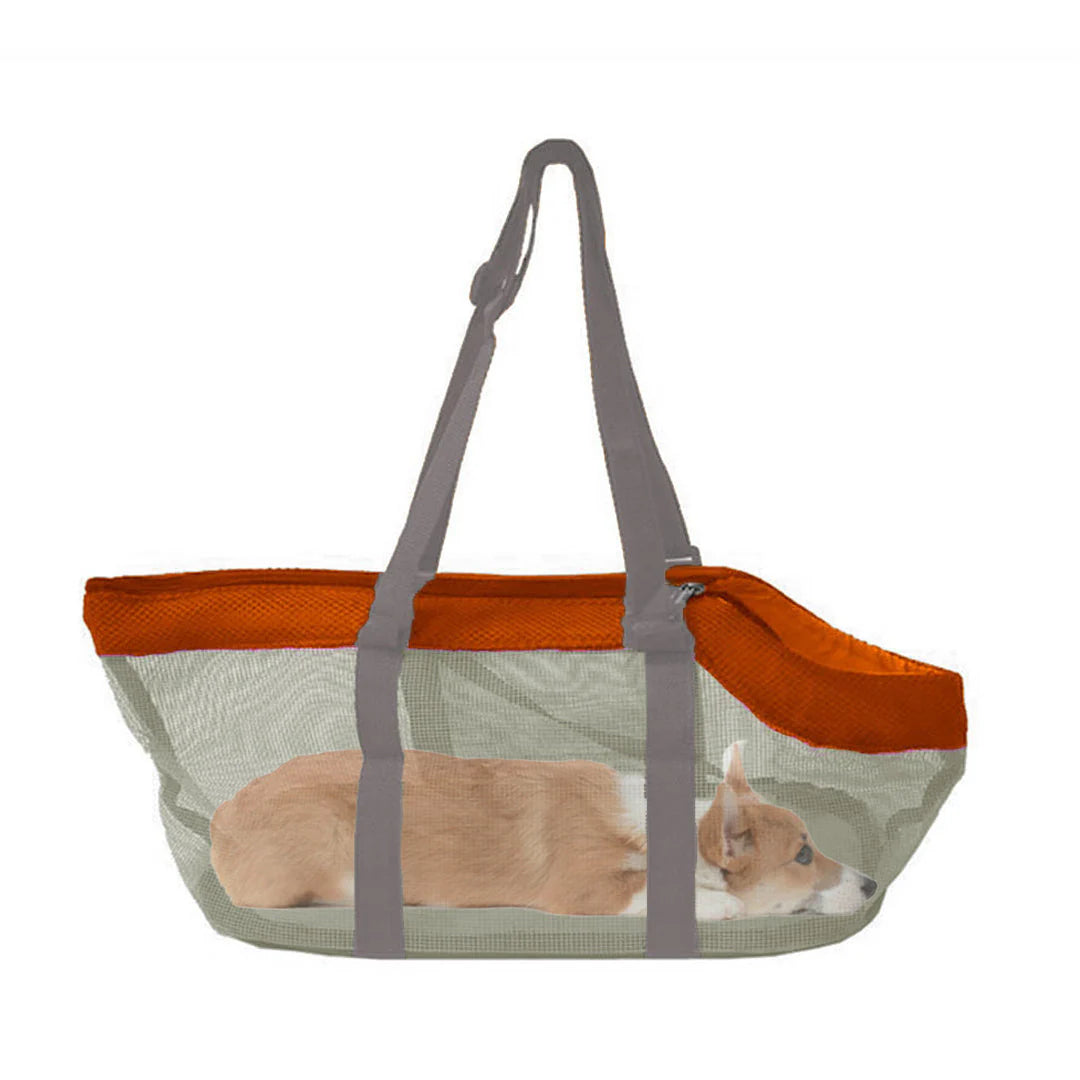 Breathable Mesh Pet Travel Bag for Dogs & Cats ? Portable Shoulder Carrier