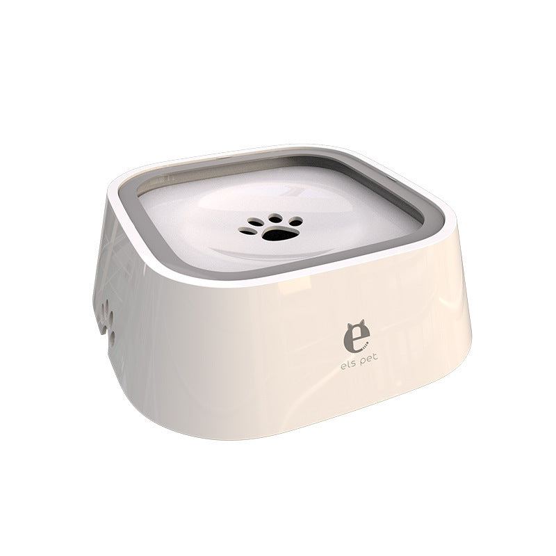 Pet Splash-Proof Floating Water Bowl ? Anti-Spill Slow Drinking Bowl for Cats & Dogs