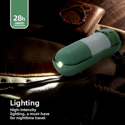 Foldable Portable Dog Water Bottle with Light - Leakproof Travel Pet Cup for Outdoor Walks