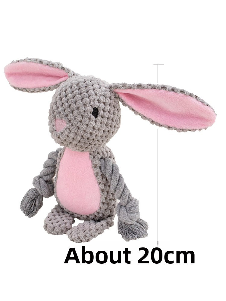 Plush Crinkle Squeaky Toy for Dogs ? Durable Sound Play Toy with Animal Designs
