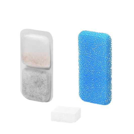 Pet Water Fountain Filter Replacement - Activated Carbon & Sponge Filters for Pet Water Dispensers