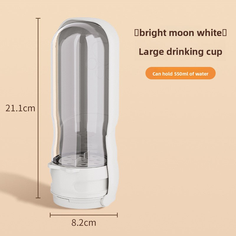 Foldable Portable Dog Water Bottle with Light - Leakproof Travel Pet Cup for Outdoor Walks