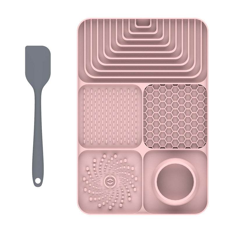 Silicone Pet Lick Mat ? Slow Feeder Tray with Suction for Dogs & Cats, Anti-Choking Design