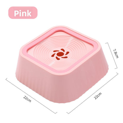 Anti-Spill Floating Pet Water Bowl - 1.5L No-Knock Drinking Bowl for Cats & Dogs