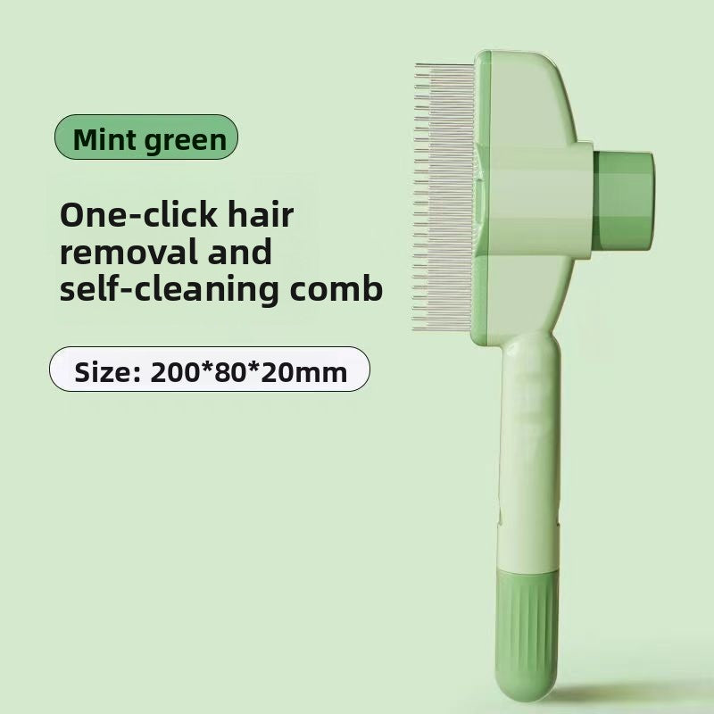 Self-Cleaning Grooming Brush for Pets - Deshedding Comb + Massage Function | One-Click Fur Release