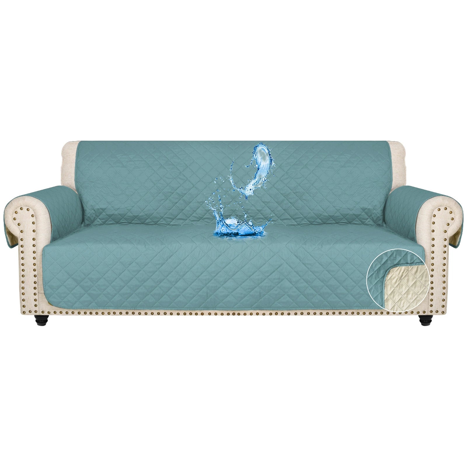 Waterproof Non-Slip Sofa Cover ? Quilted Pet Couch Protector for All Seasons