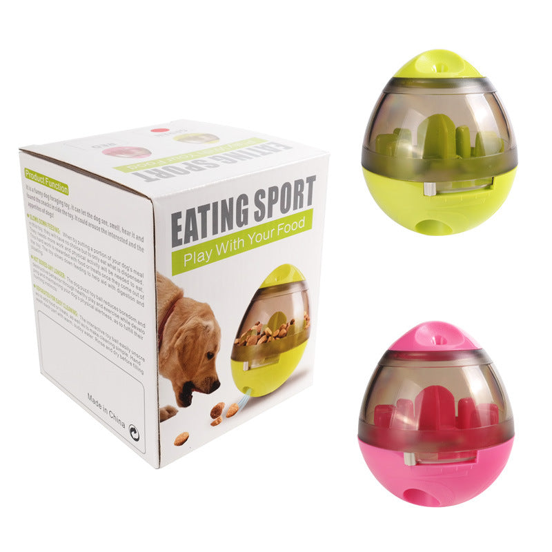 Interactive Pet Tumbler Treat Dispenser Toy ? Food Puzzle Feeder for Dogs & Cats