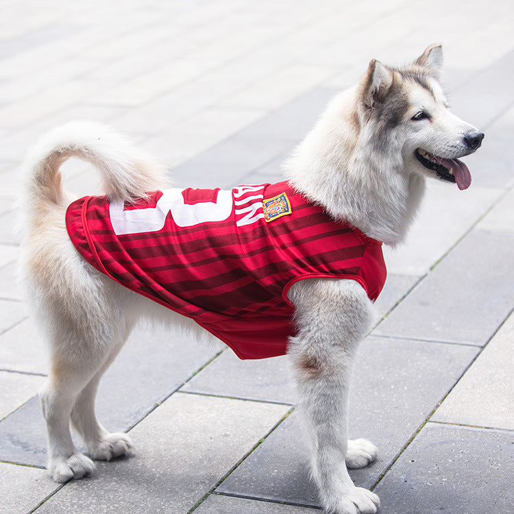Pet Sports Jersey Vest for Dogs & Cats ? Breathable Team Outfit for Small to Large Pets