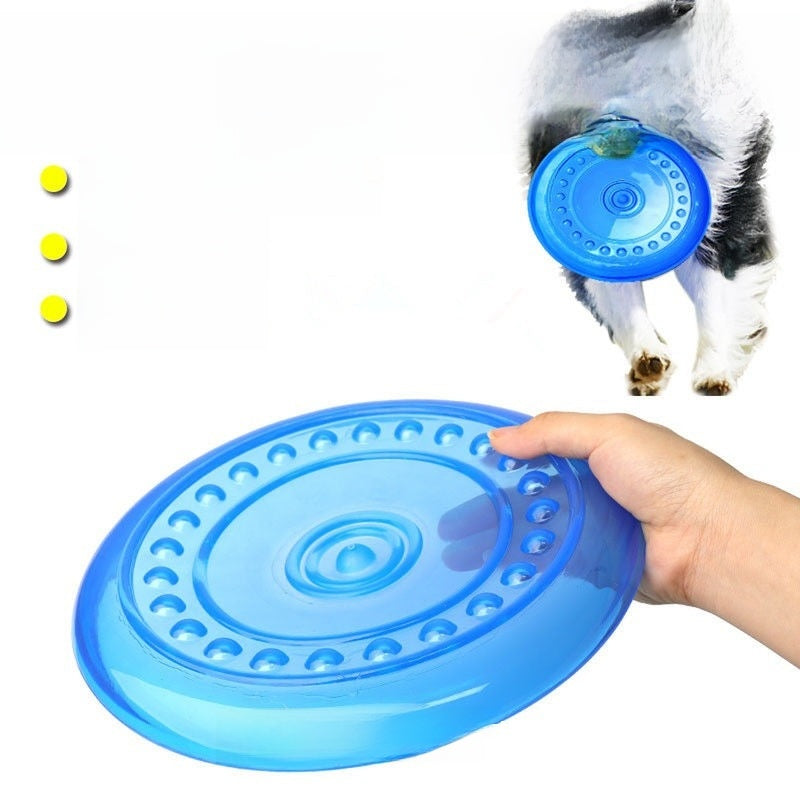 Durable Silicone Dog Frisbee ? Chew-Resistant Flying Disc Toy for Outdoor Training, Fetch & Playtime Exercise