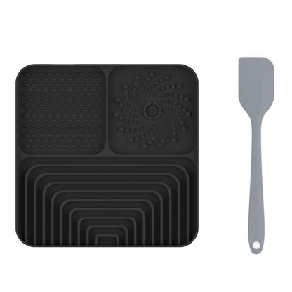 Silicone Pet Lick Mat - Slow Feeder Tray with Suction for Dogs & Cats, Anti-Choking Design