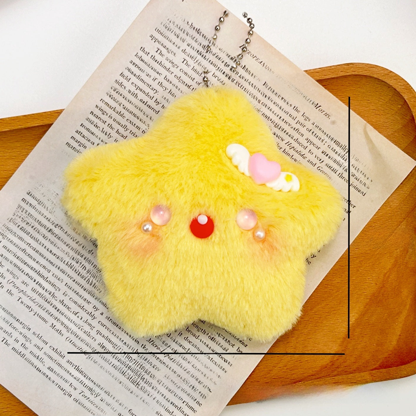 Cute Plush Star Squeaky Toy Keychain for Cats & Dogs ? Soft Interactive Pet Toy for Playtime & Chewing