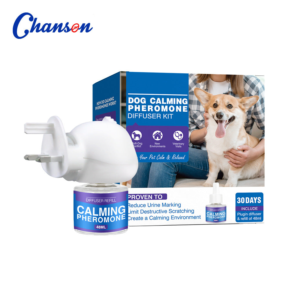 Cat Calming Pheromone Diffuser Kit ? Anti-Stress & Anxiety Relief Plug-In for Cats and Dogs with Refill Options