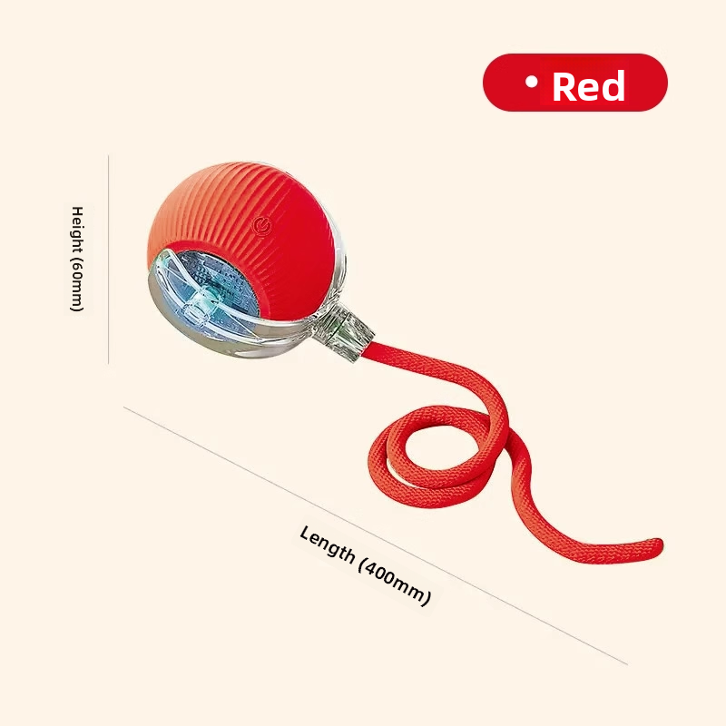 Smart Interactive Dog Ball Toy ? Automatic Electric Pet Toy with Rope for Active Play, Training & Boredom Relief