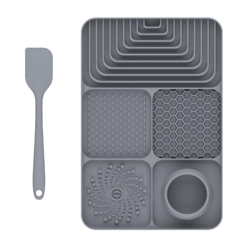 Silicone Pet Lick Mat ? Slow Feeder Tray with Suction for Dogs & Cats, Anti-Choking Design