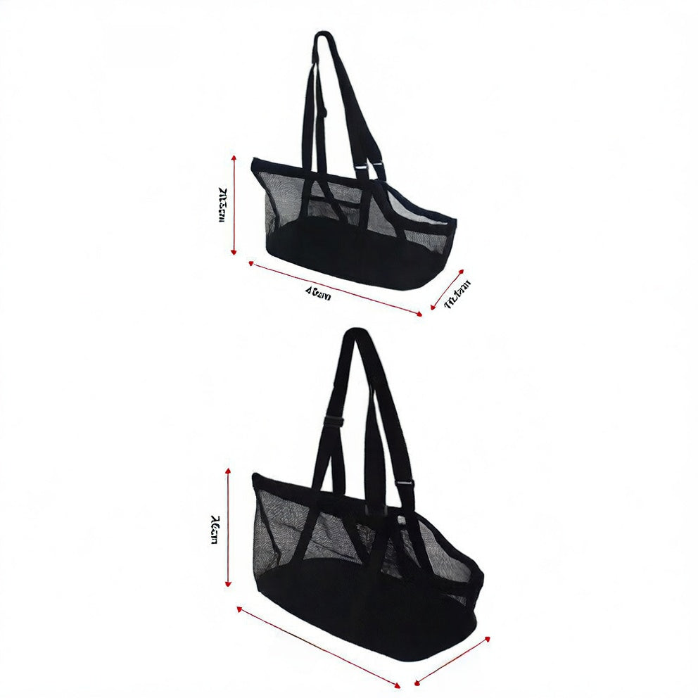 Breathable Mesh Pet Travel Bag for Dogs & Cats ? Portable Shoulder Carrier