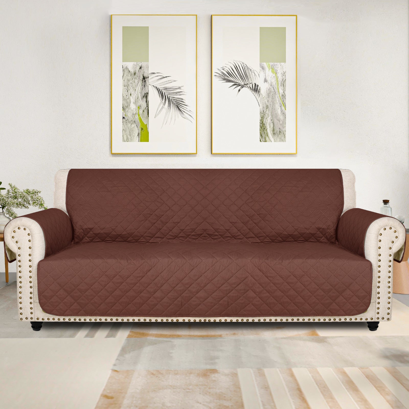 Waterproof Non-Slip Sofa Cover ? Quilted Pet Couch Protector for All Seasons