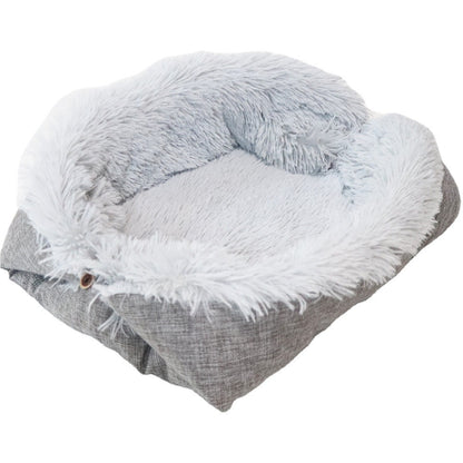 Comfy Cat Bed - 2-in-1 Foldable Plush Cat Bed