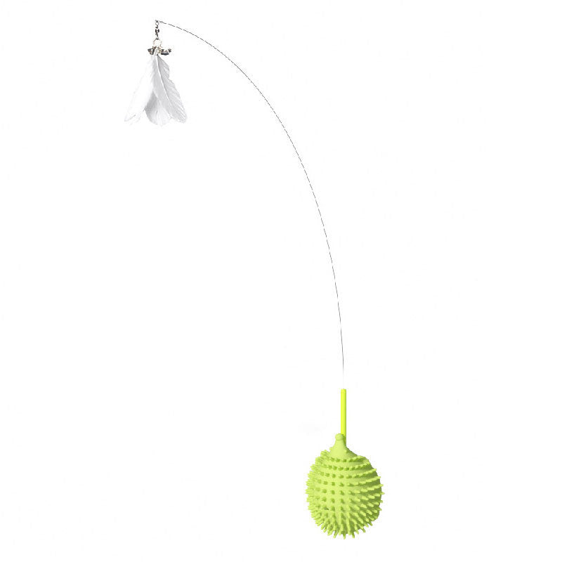 Cat Arch Self-Grooming & Scratching Brush with Toy - Massage Arch Toy for Shedding, and Play