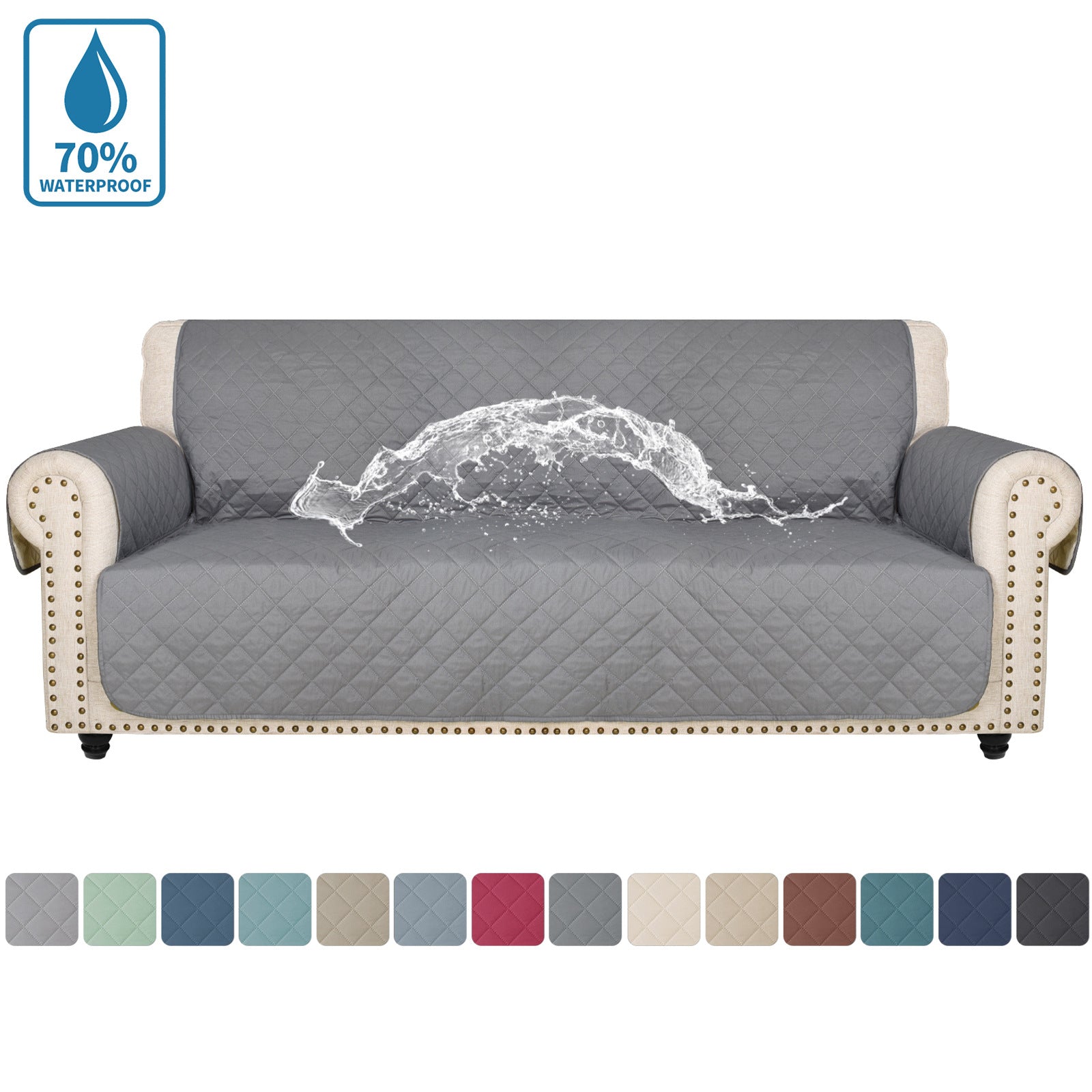 Waterproof Non-Slip Sofa Cover ? Quilted Pet Couch Protector for All Seasons