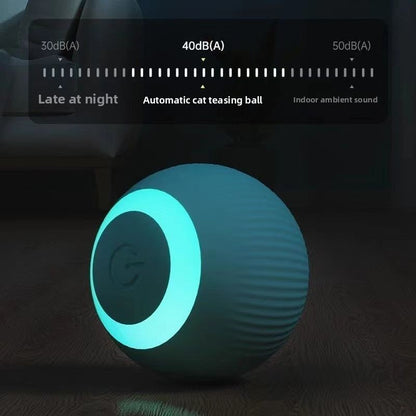 Smart Cat Teasing Ball - LED Interactive Electric Toy | USB Rechargeable Motion Ball Indoor Cats