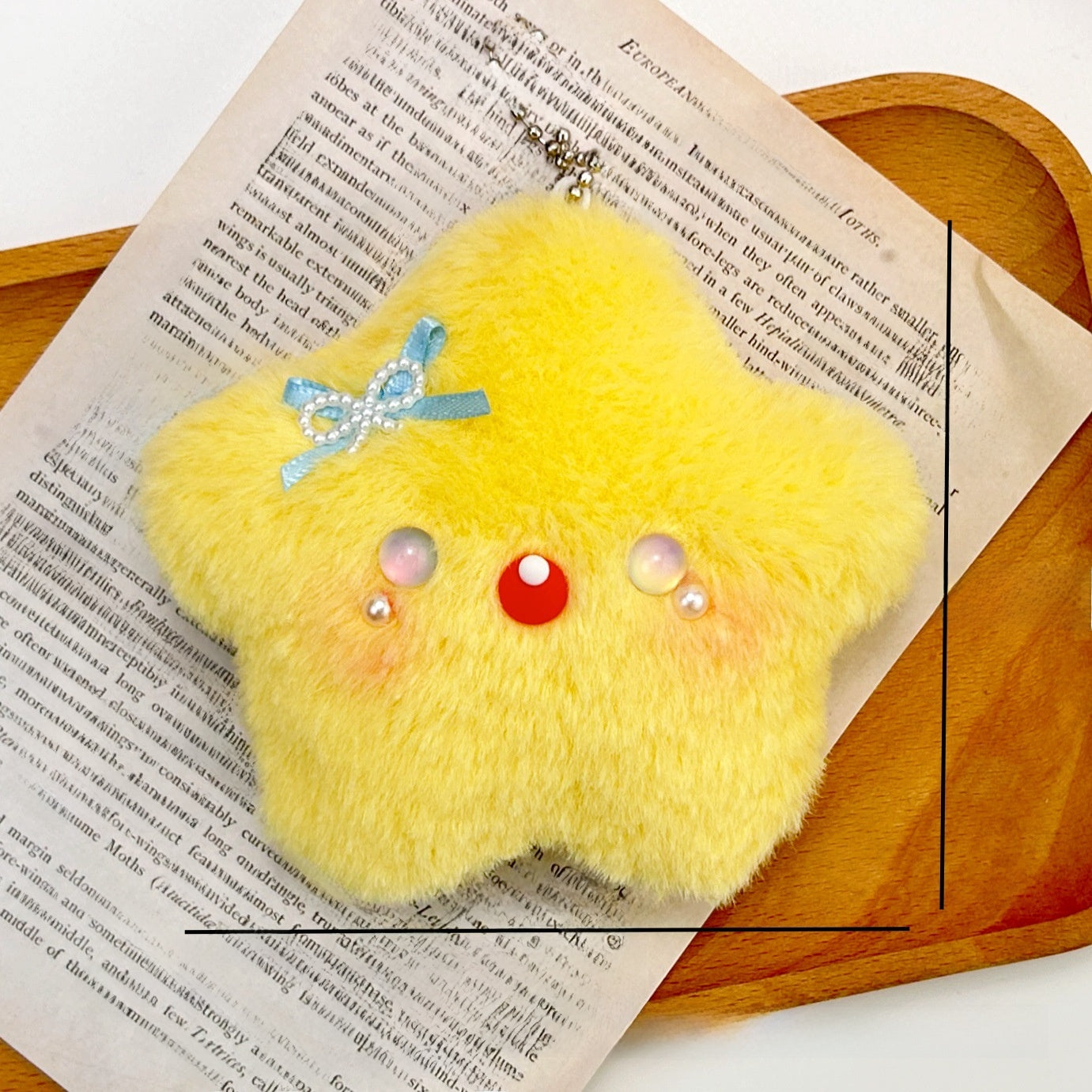 Cute Plush Star Squeaky Toy Keychain for Cats & Dogs ? Soft Interactive Pet Toy for Playtime & Chewing