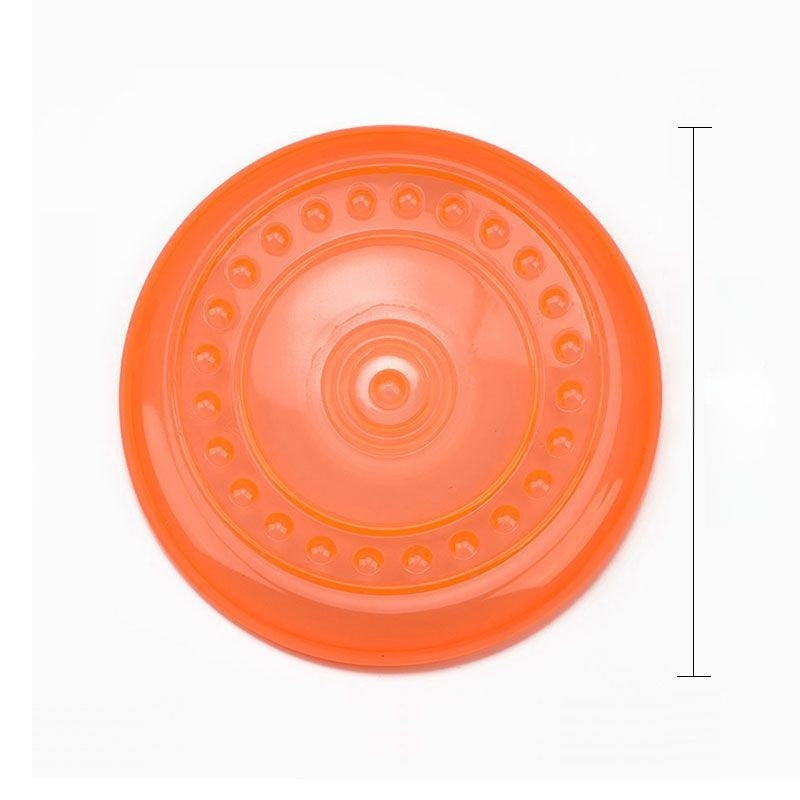 Durable Silicone Dog Frisbee - Chew-Resistant Flying Disc for Outdoor Training, Fetch & Playtime