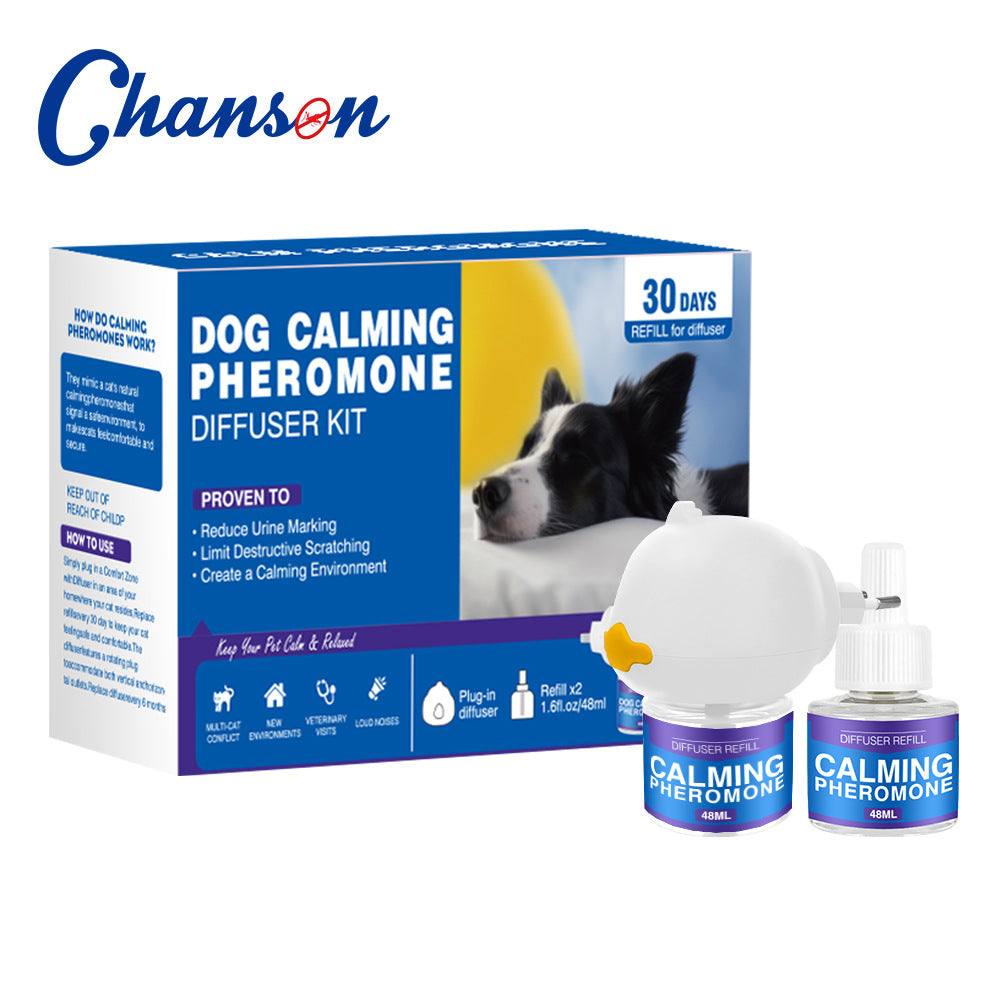 Cat Calming Pheromone Diffuser Kit ? Anti-Stress & Anxiety Relief Plug-In for Cats and Dogs with Refill Options