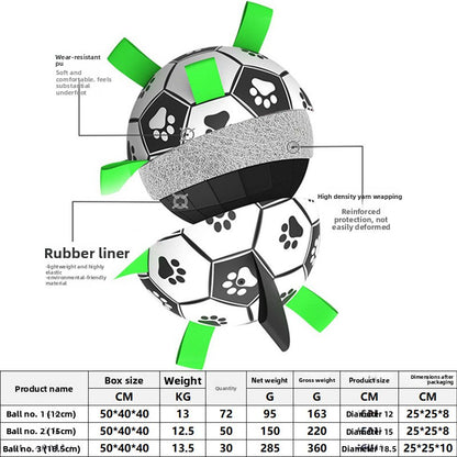 Durable Dog Training Ball - Lightweight PU Toy for Outdoor Play, Exercise & Interactive Fun