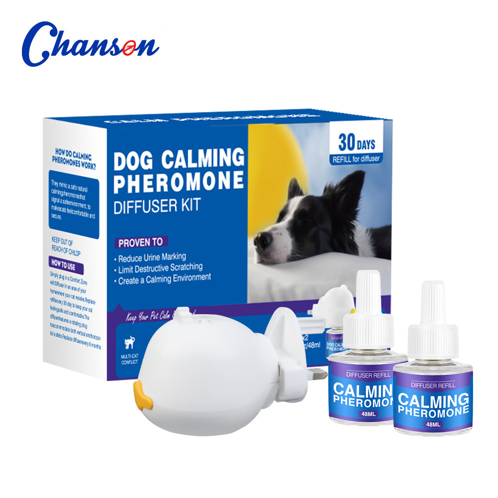 Cat Calming Pheromone Diffuser Kit ? Anti-Stress & Anxiety Relief Plug-In for Cats and Dogs with Refill Options